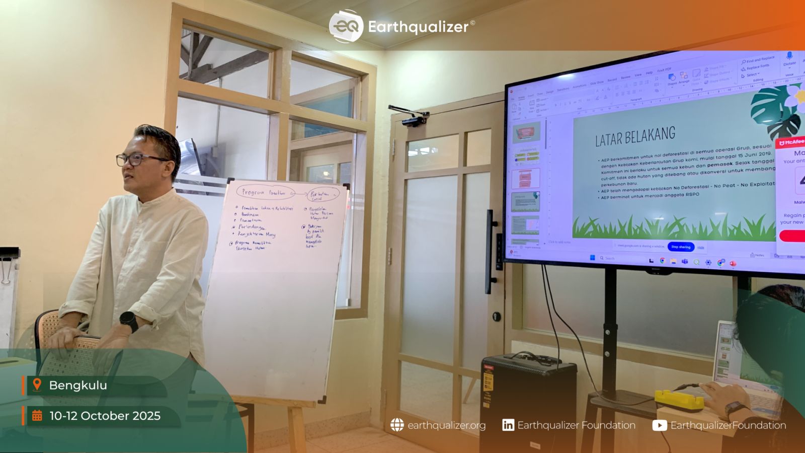 Technical Guidance on the Implementation of the Recovery Program for Anglo-Eastern Plantations Earthqualizer